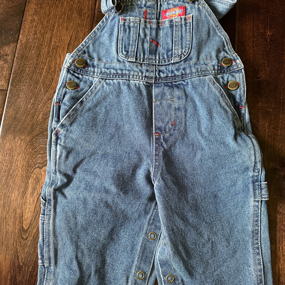 Dickies Kids Blue Denim Overalls